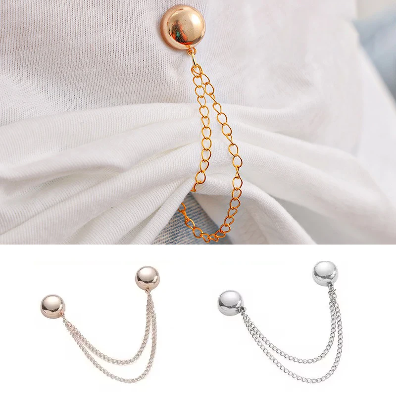 

1 Piece Exquisite Chain Brooch Buckle Alloy DIY Sewing Hooks Strong Magnetic Brooch High Quality Change Shorts Legs Buckle