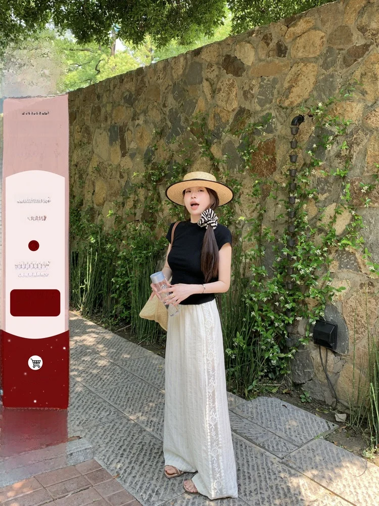 

Женская футболка Slim Fit с круглым вырезом и коротким рукавом, однотонная, эластичная, летняя, EVNSLE, для повседневной носки, влагоотводящая, стандартной длины