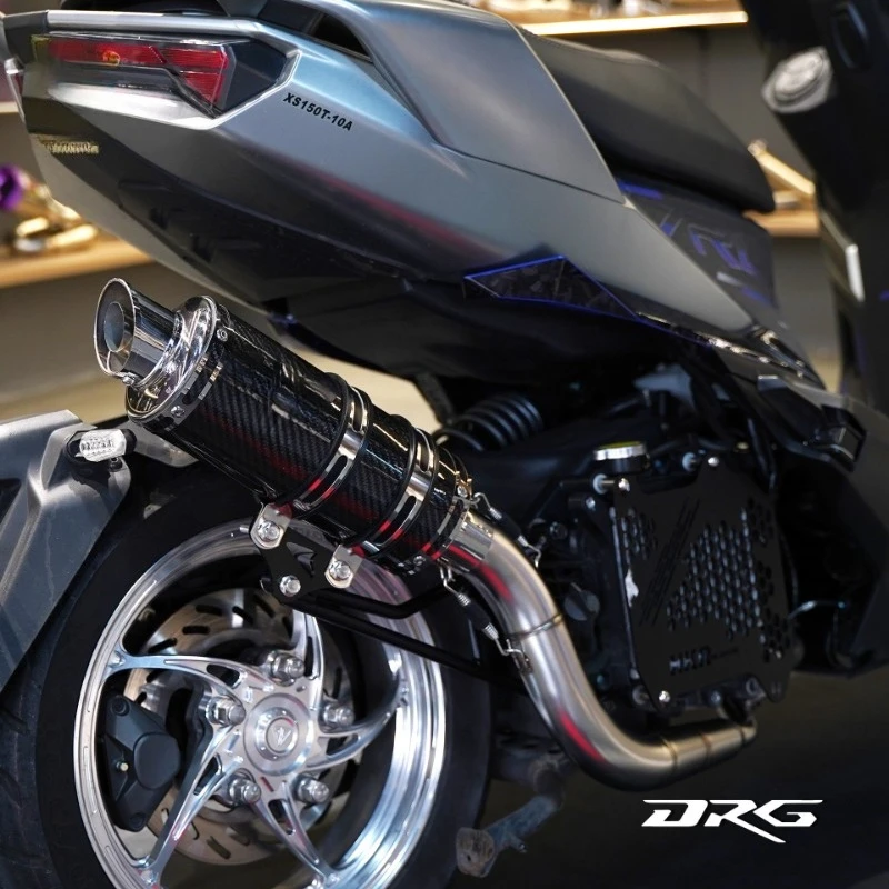 RS original applicable SYM Sanyang DRG150/158 generation second generation upgrade full section carbon fiber exhaust pipe