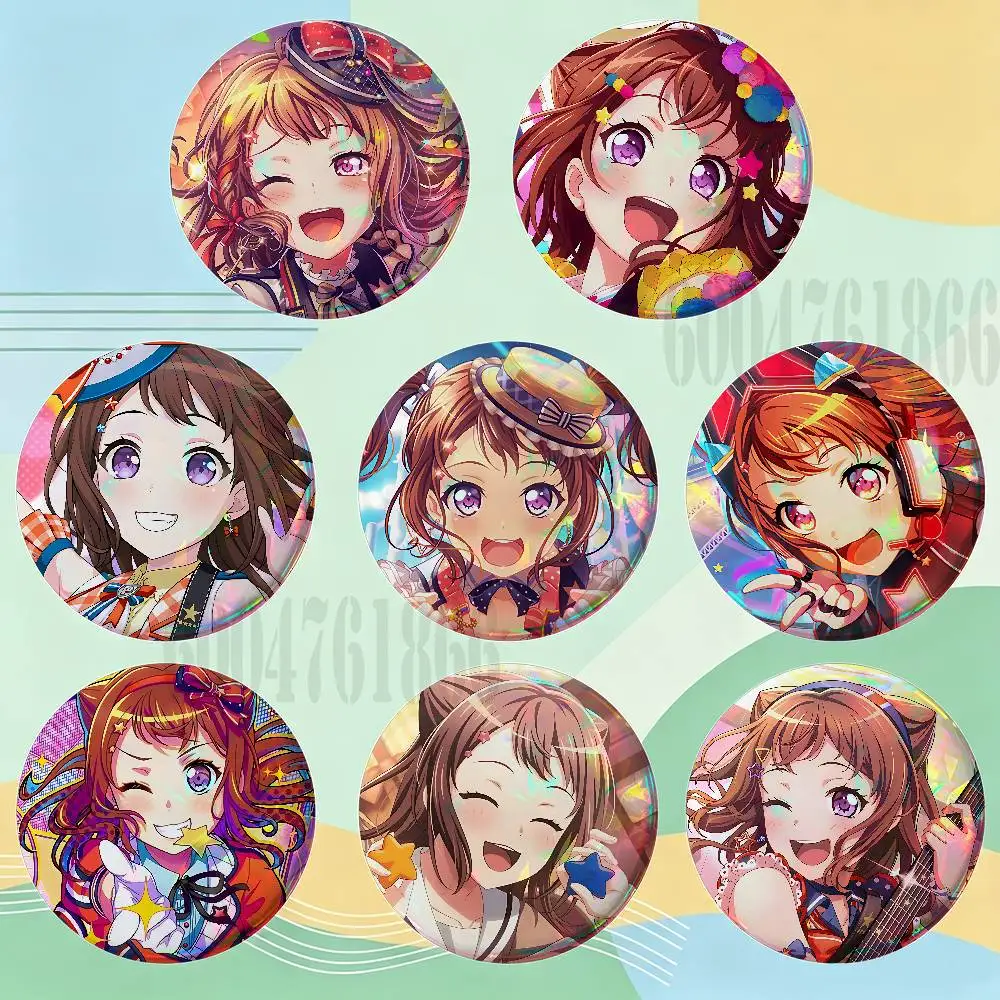 Toyama Kasumi HD Print Badges Pretty Round Display Brooches IP merchandise 32mm 58mm 75mm 44mm 25mm