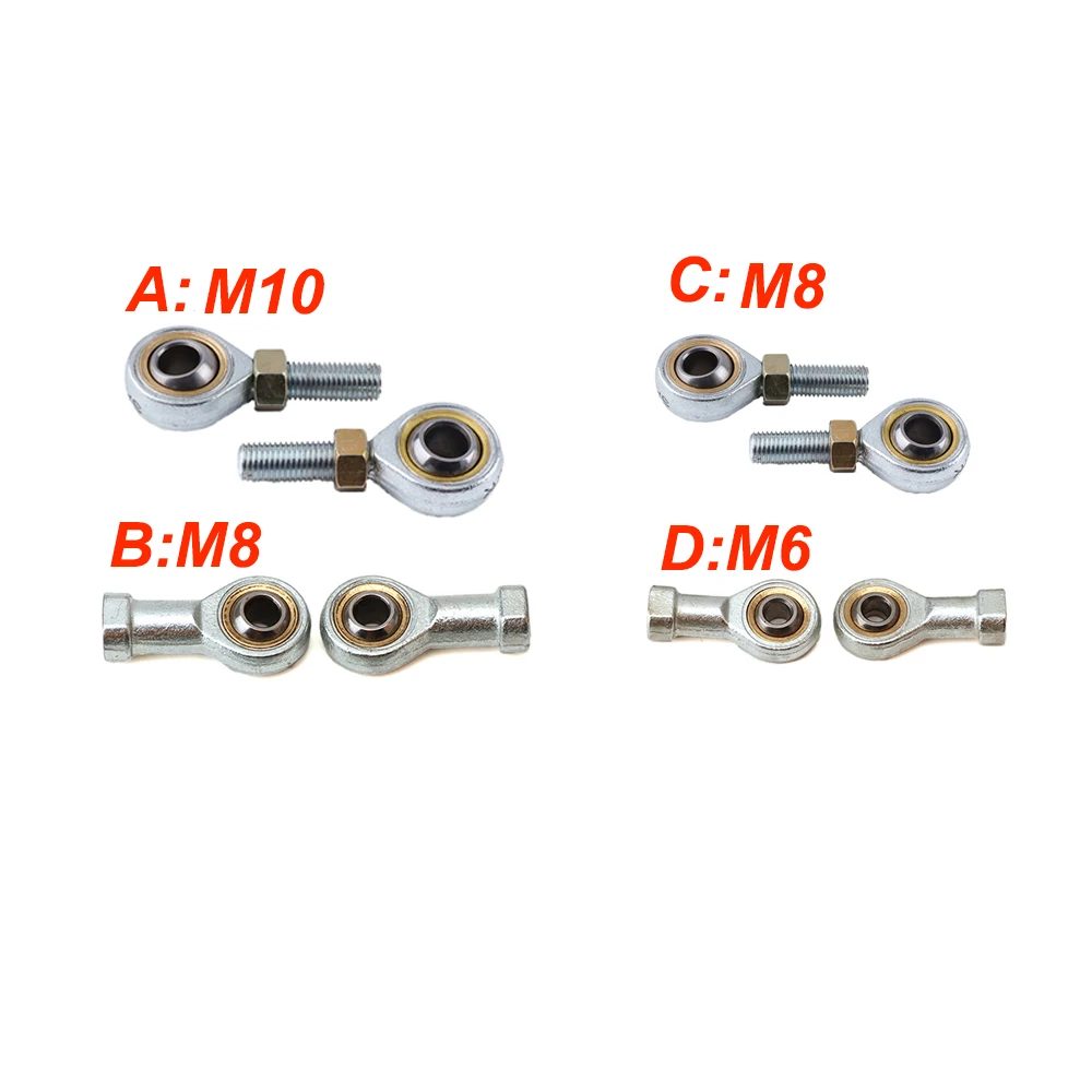 

1 Pair 6/8/10mm Left&Right Hand Thread Steering Tie Rod Ends kit Ball Joint Fit For 49cc 50cc Mini ATV Go Kart Buggy Quad Parts