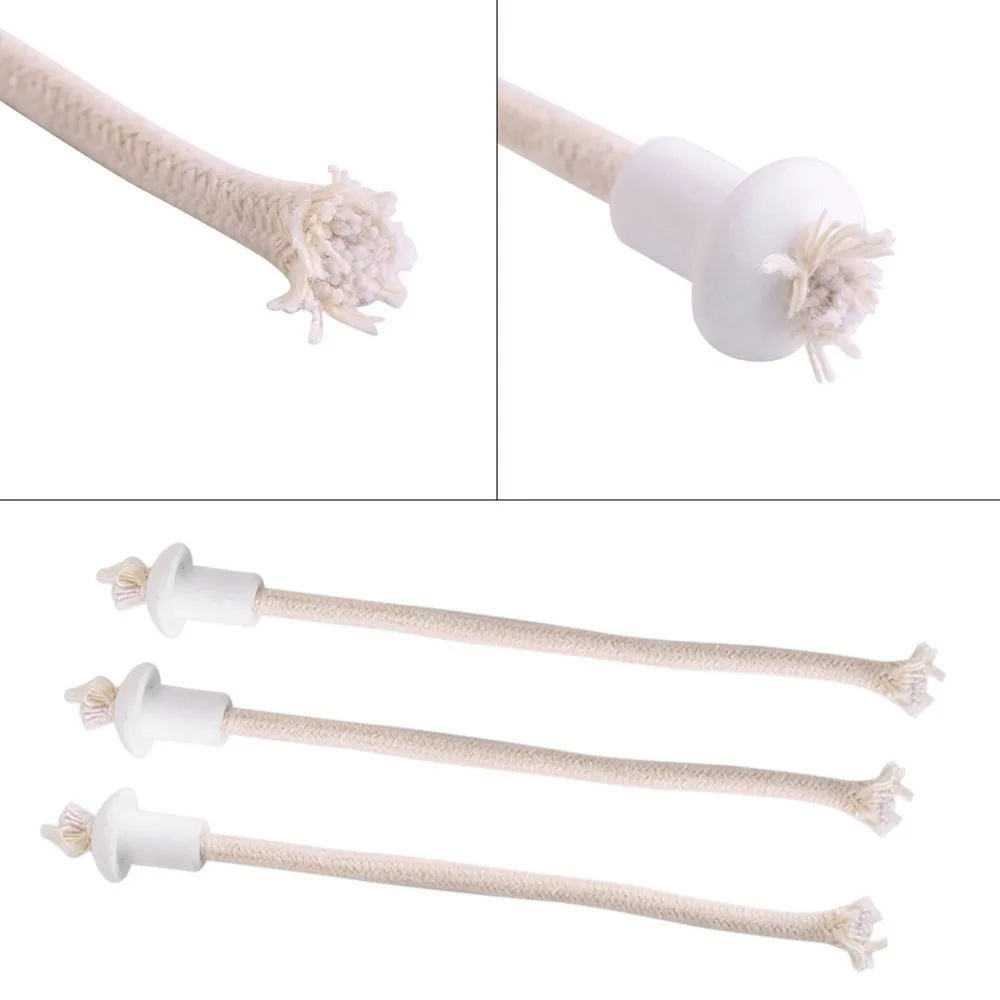 7pcs New Cotton Lamp Wick Oil Lamp Wick Ceramic Replacement Lamp Wick Cotton Durable Ceramic Lamp Wick Oil Lamps