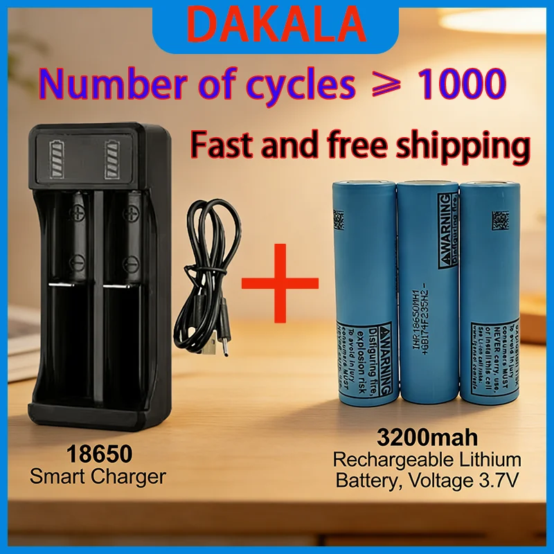 New 100% original 18650 Batterie 3,7V 3200mAh Wiederaufladbare Liionsbatterie Für Led Taschenlampe Torch Batery Litio Batterie
