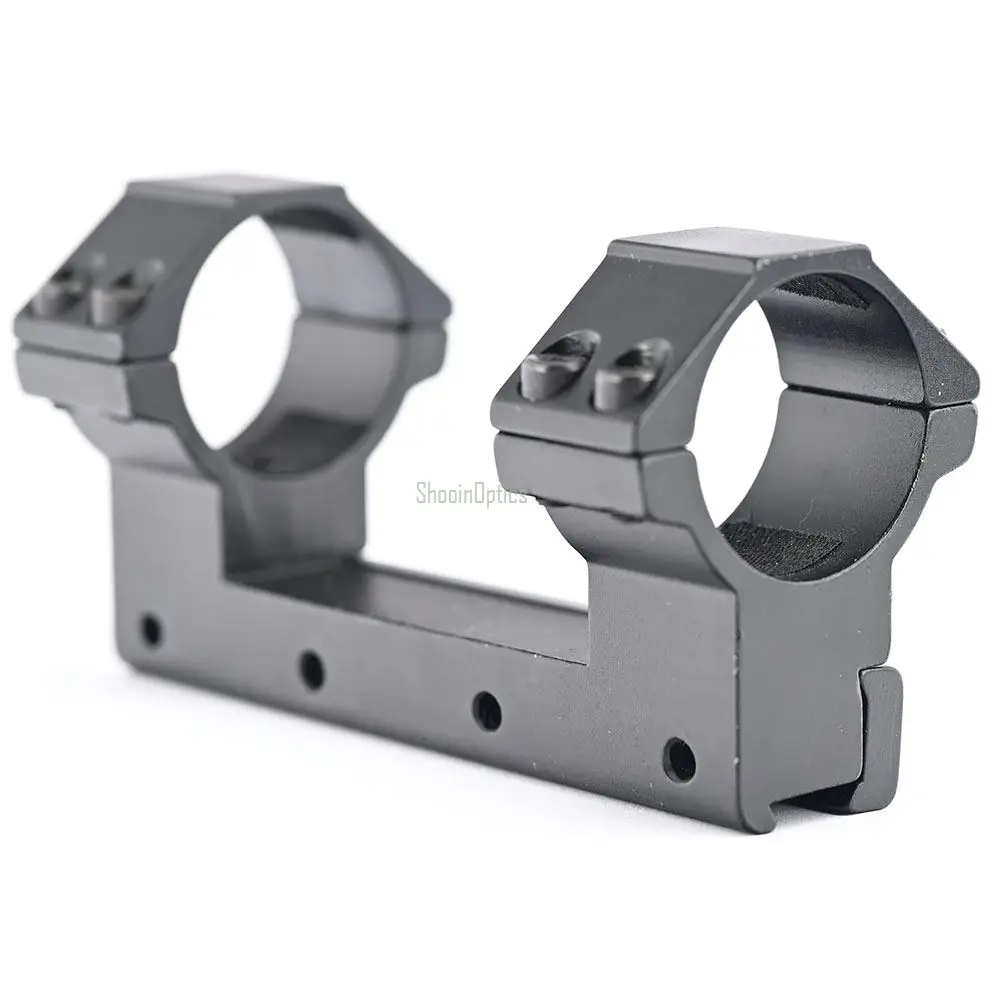 Shooin Scope Ring Mount With Dovetail 11mm Rail Mount Base For 1 Inch 30mm Tube Riflescope M5006M6488