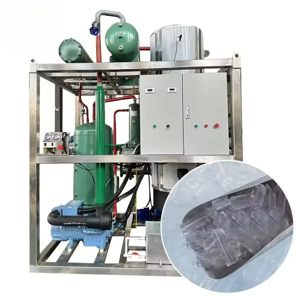 2024 Hot Sales 3t 5t 8t 10t Ice Maker Machine Commercial Tube Ice Making Machine for Selling Ice