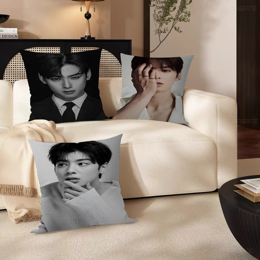 

Cha-EunWoo Pillow Cover Design cushion Cover decor Holiday Decorati