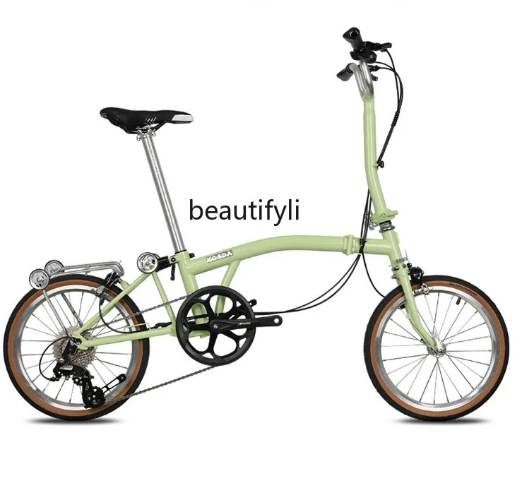 16 inch domestic small cloth folding bicycle ultra-light portable small wheel domestic cloth men and women