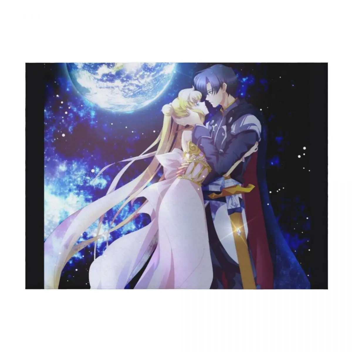 

Princess Serenity And Tuxedo Mask Throw Blanket For Decorative Sofa Sleeping Bag Retros Baby Blankets