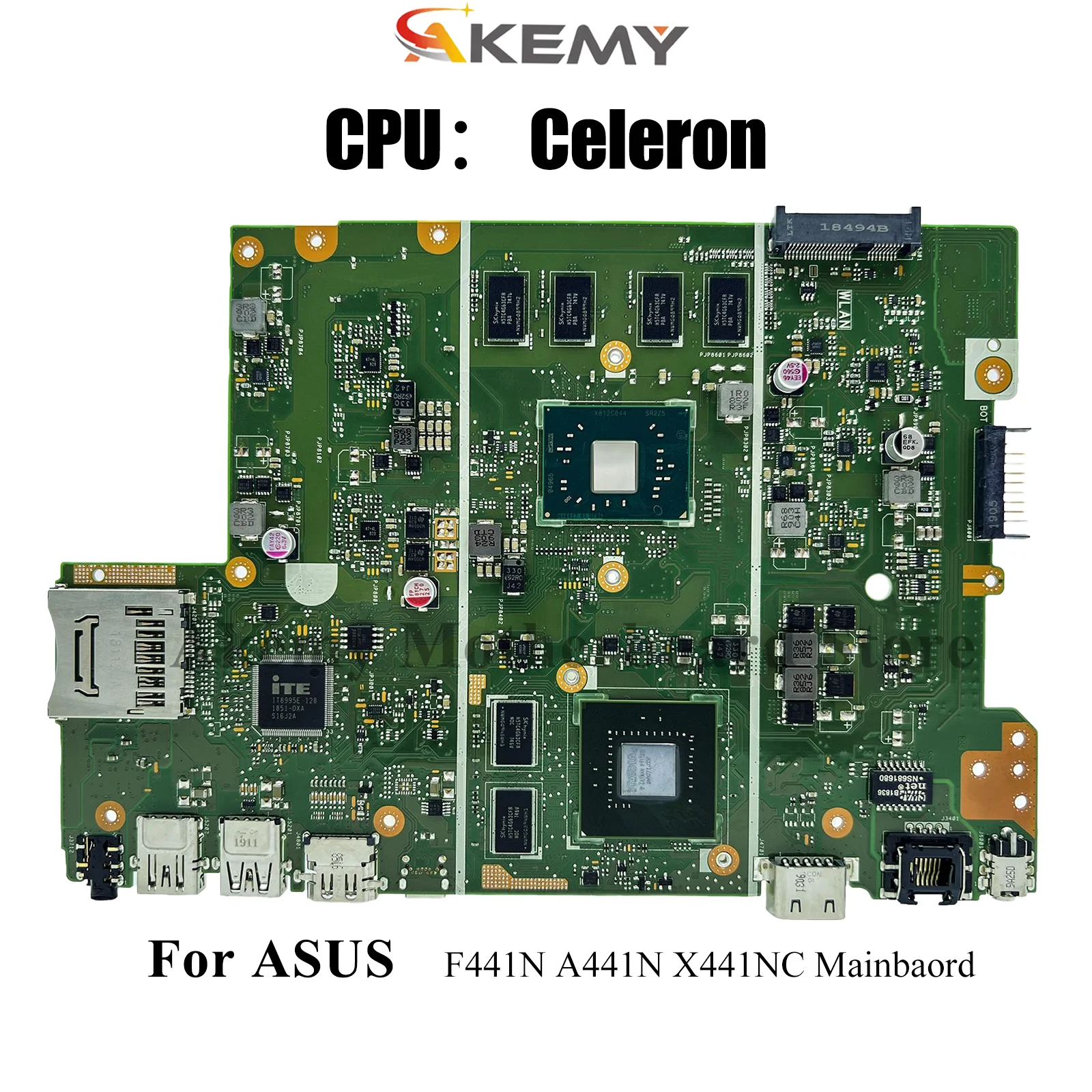 

Материнская плата для ноутбука X441NC для ASUS VivoBook X441NC F441N A441N X441N, материнская плата для ноутбука с процессором Celeron, 100% тестирование, ОК, быстрая доставка
