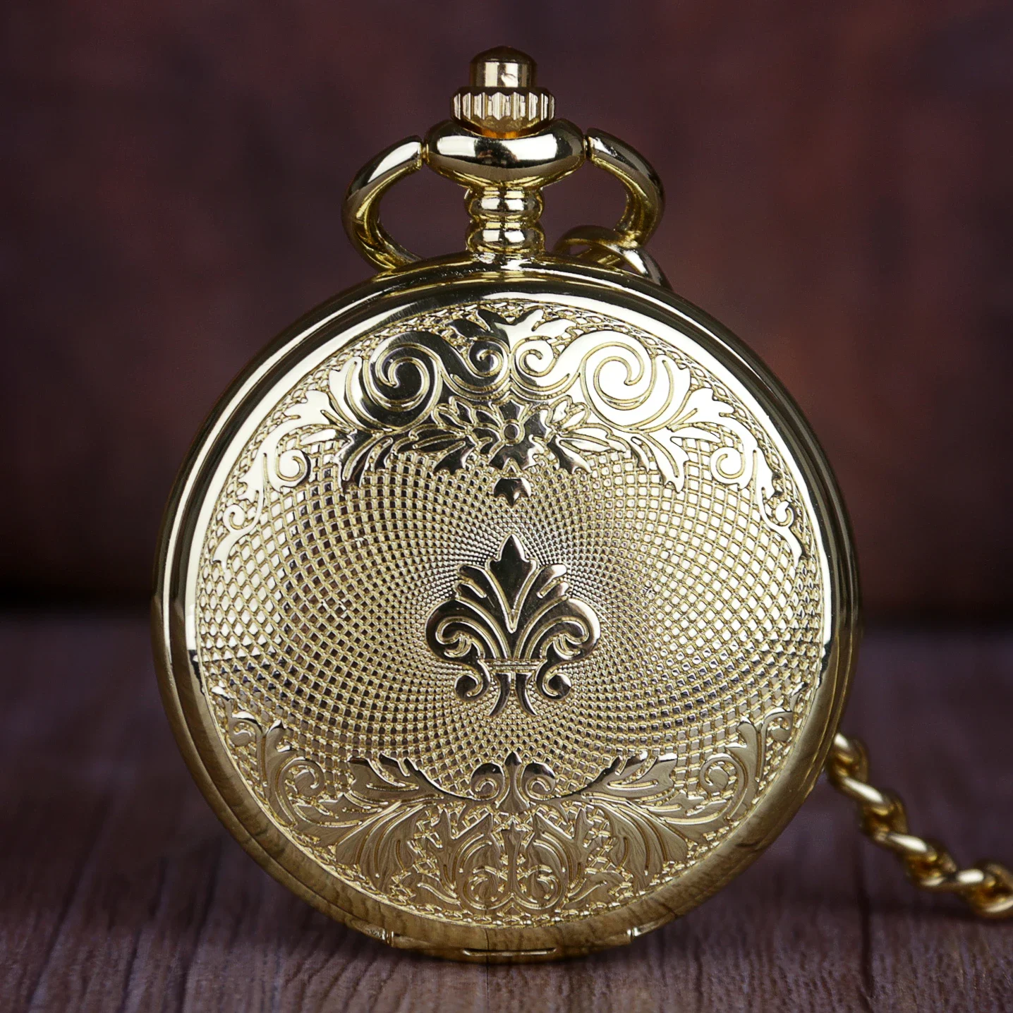 Unique Beautiful Chinese Dragon Design Pocket Watch Mechanical For Men Vintage 2 Sides Open Case Skeleton Hand Wind Fob Watch