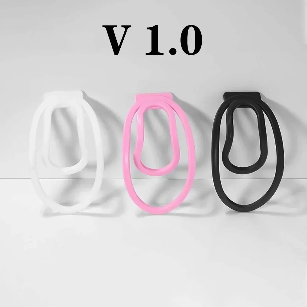 2.0Pink Male Penis Training Device Female Plastic Trainingsclip CockCage Sex Toy For Sissy Bondage Lock Panty Chastity Fufu Clip