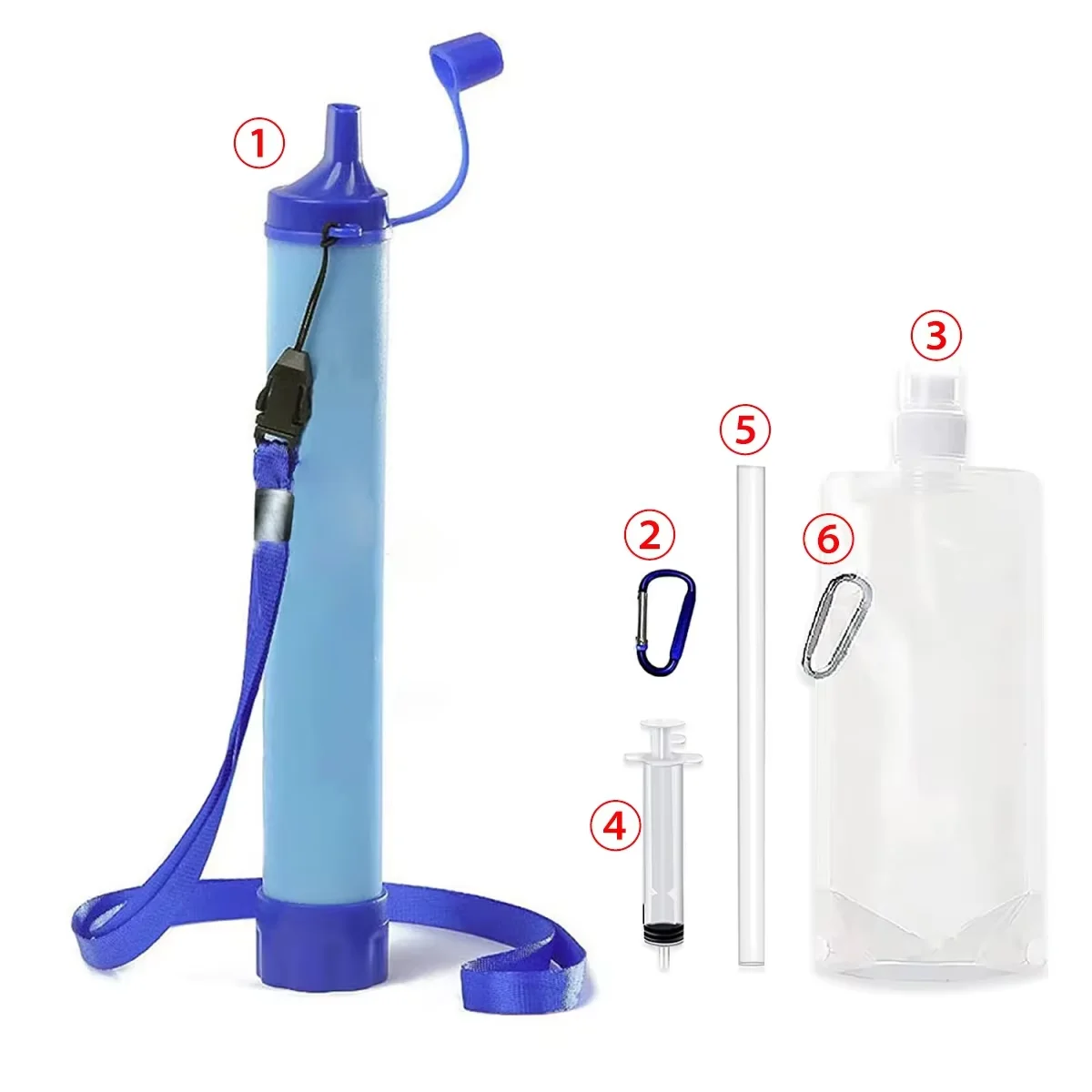 Outdoor Mini Water Filter Straw Camping Purification Portable Hiking Water Purifier for Survival or Emergency Supplies gallery 5