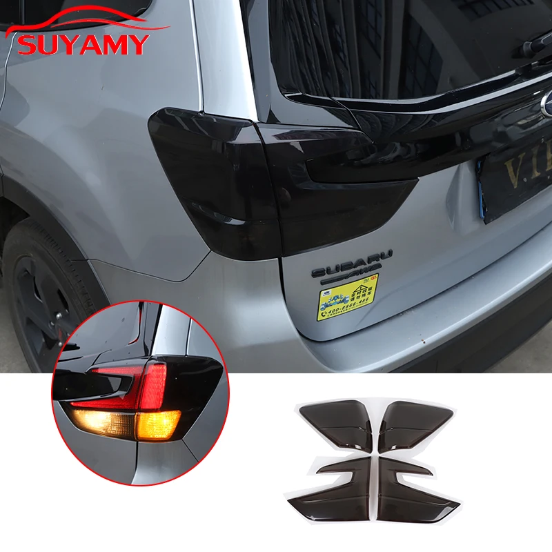 

For Subaru Forester 2019-2024 ABS Rear Outer Tail Light Cover Trim Tail Lamp Rear Turn Signal Sticker Auto Accessories