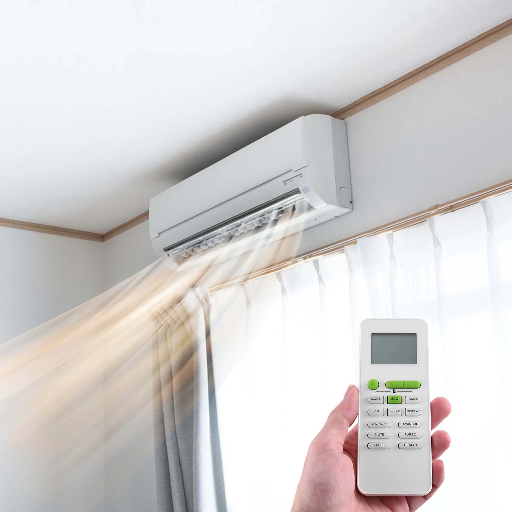 Y47A GYKQ-52 Remote Control for TCL Air Conditioner, Replacement Heating and Cooling Function Remote, White ABS