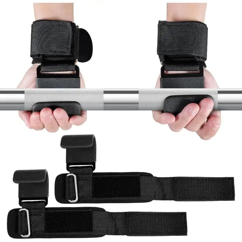 Klimmzug-Unterstützungshaken für das Handgelenk, rutschfester Griff, robuste Fitness-Trainingshilfe für Krafttraining und Gewichtheben im Fitnessstudio. – Detail 2
