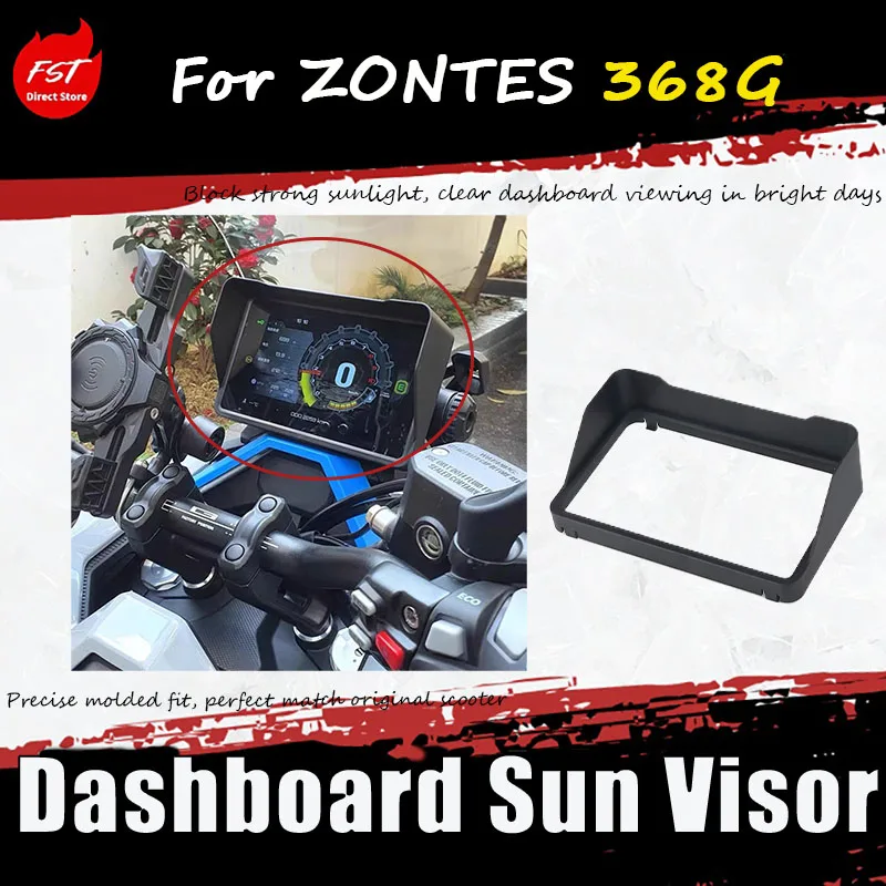 

For ZONTES 368G Modified Accessories - Motorcycle Instrument Panel Dust-proof and Light-blocking Instrument Cover
