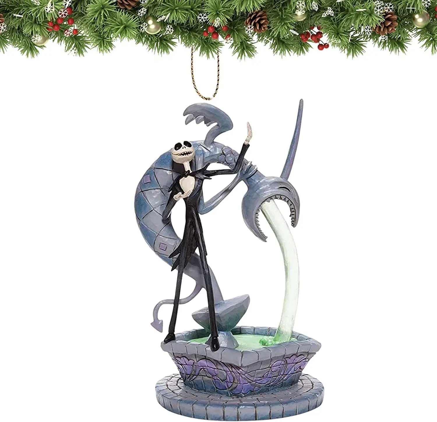 Disney The Nightmare Before Christmas Cartoon Tree Ornament Acrylic Plane Pendant Accessories Jack Sally Decor Kids Xmas Toys