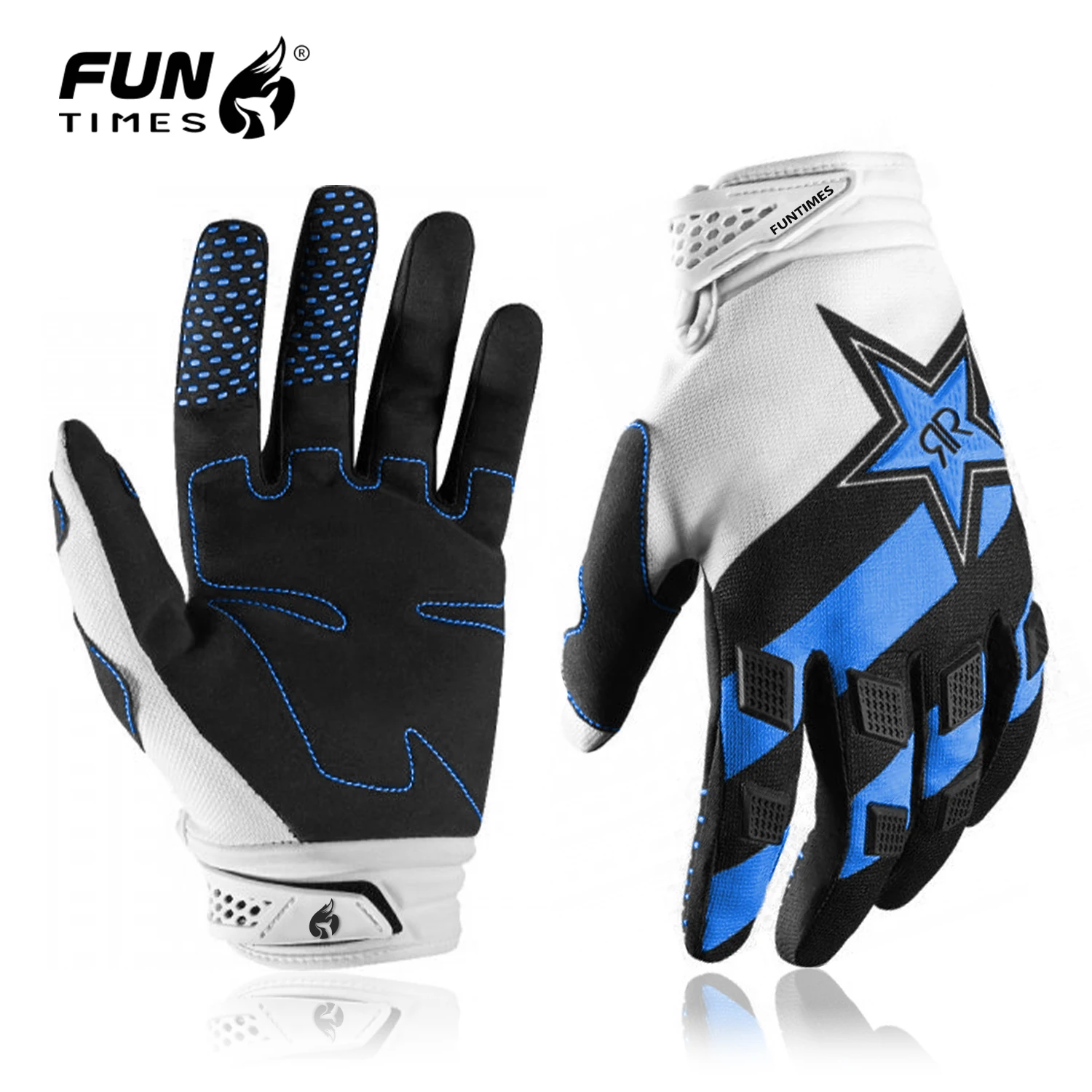New three color men\'s motorcycle gloves, bicycle full finger off-road motorcycle protective gloves