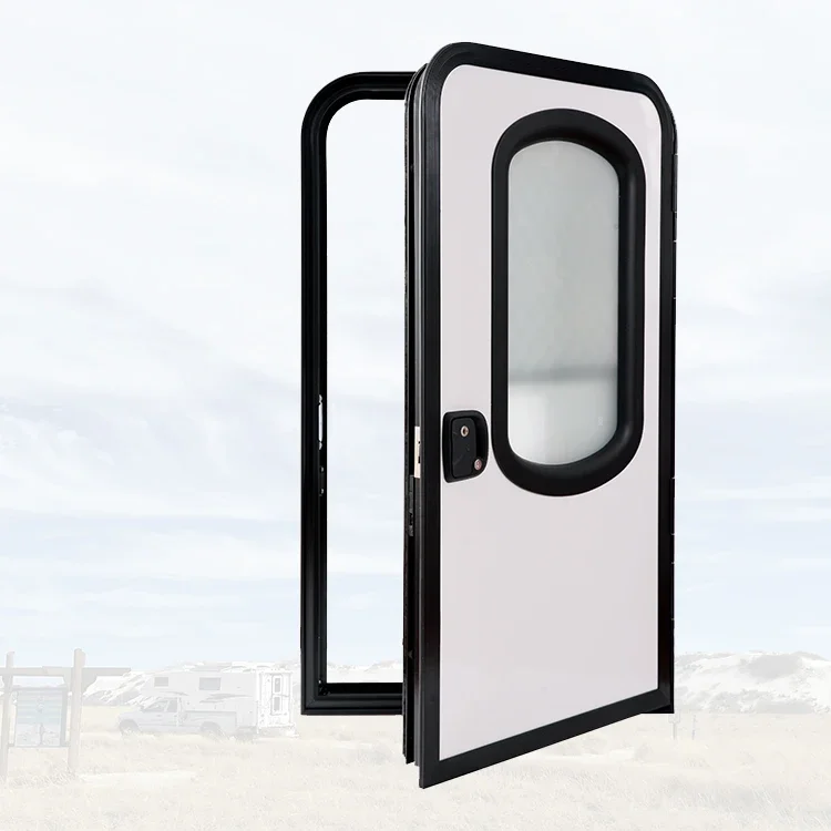 Customized Professional RV Door Teardrop Trailer Door 620*1000mm Aluminum Alloy Caravan Door for Wholesale