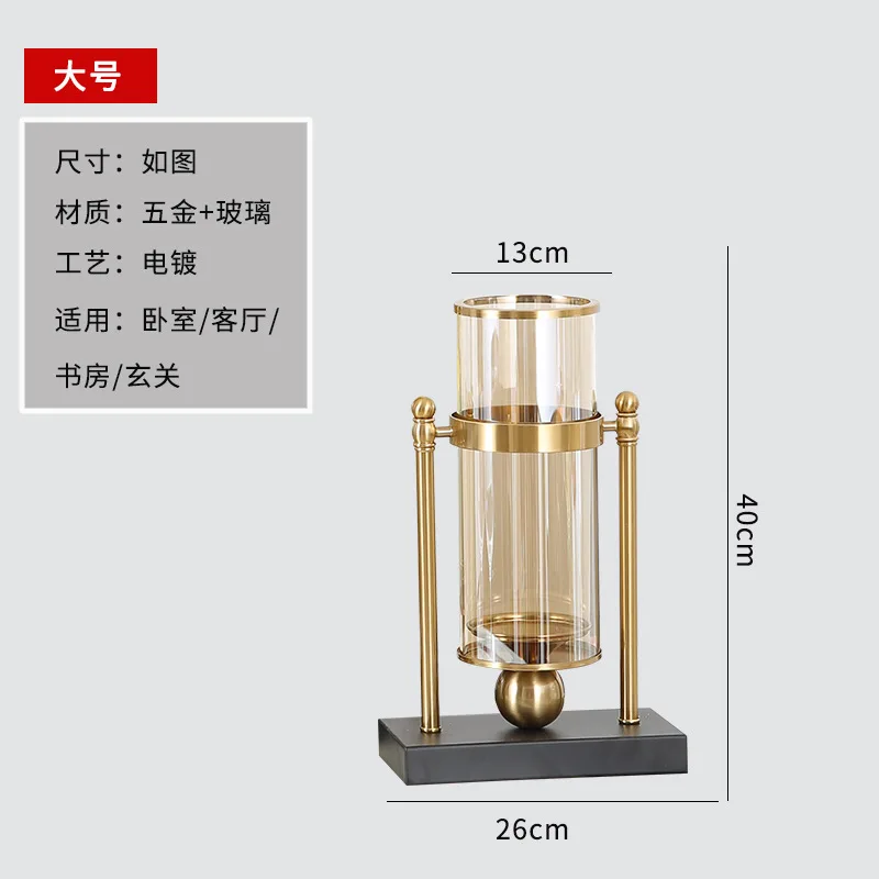 Creativo Vaso di Metallo Nordic Supporti di Candela di Vetro Soggiorno Tavolo Da pranzo Decorazione Della Casa Candeliere Centrotavola di Nozze