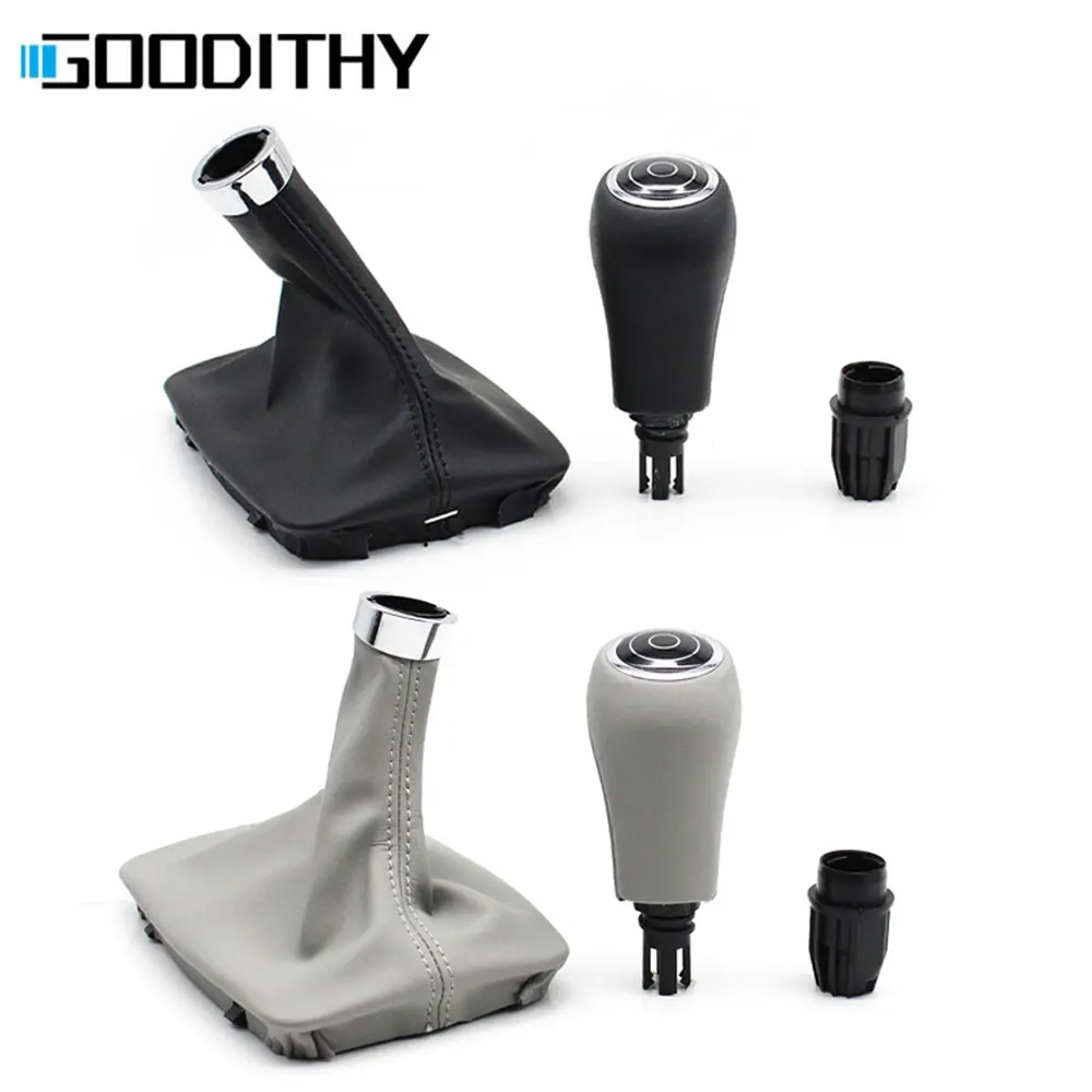 

Black Gray Moka Gear Shift Knob Leather Boot Lever Replacement For BENZ C E GLK AMG W204 W212 W207 X204 C204 C63 C300 C250 C350