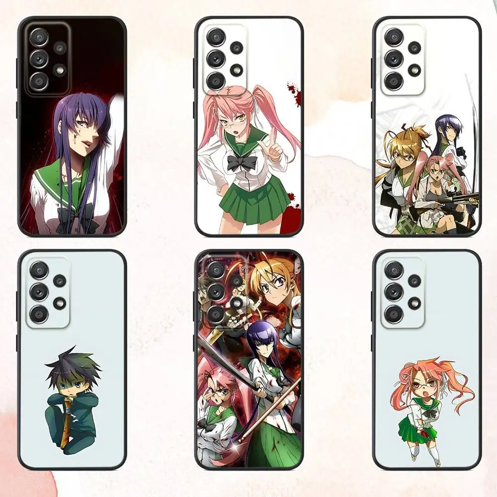 

Highschool of the Dead Anime Phone Case For Samsung S25,S24,S21,S22,S23,S30,Ultra,S20,Plus,Fe,Lite,Note,10,9,5G Black Cover