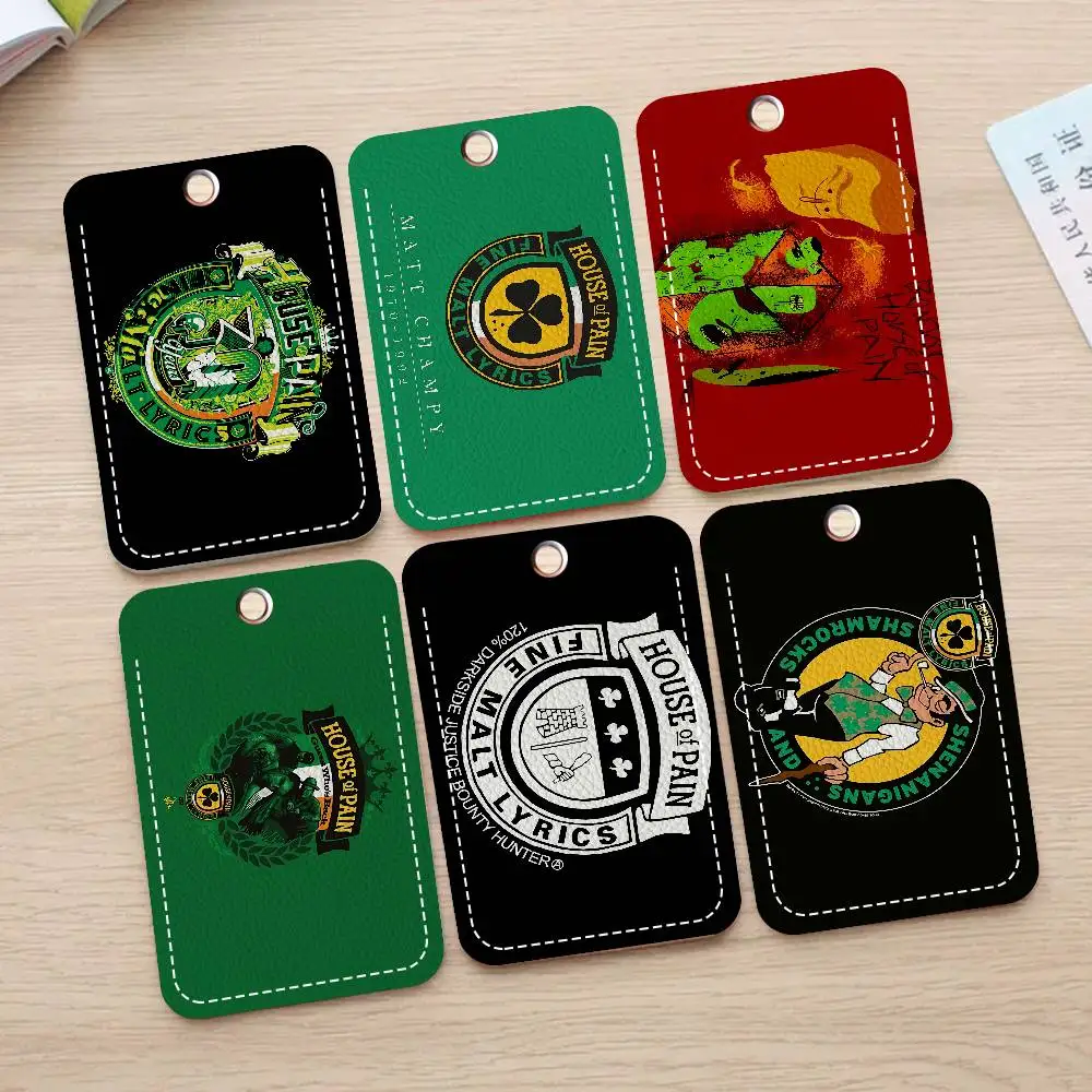 

Держатель для карт из ПУ в стиле Band House Of Pain с брелоком — премиальная защита для банковских карт, карт метро и автобусов