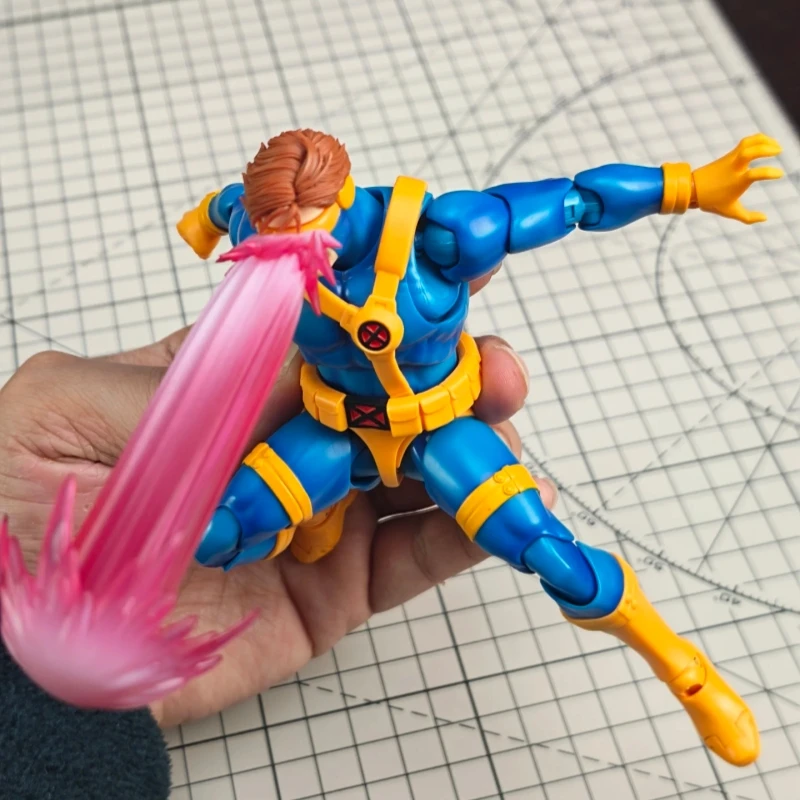 Figura de Acción Articulada de PVC de Bandai S.H.Figuarts X-Men Cyclops Gamerverse, Juguete Coleccionable