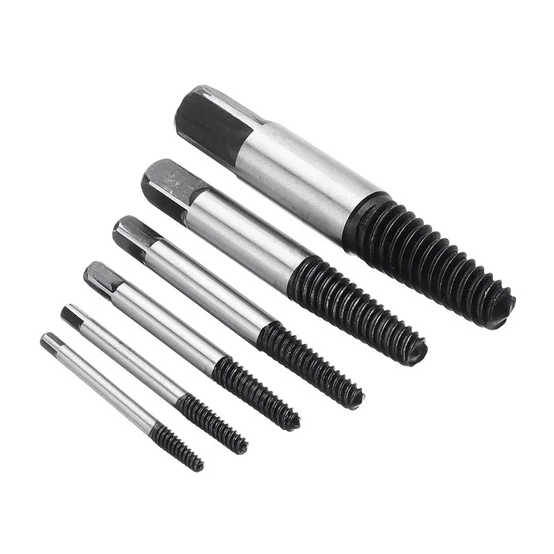 Screw Extractor Water Pipe Extractor Household Set Fixed Screw Head Removal Tool 5 Piece Pack Broken and Damaged Bolt Remover