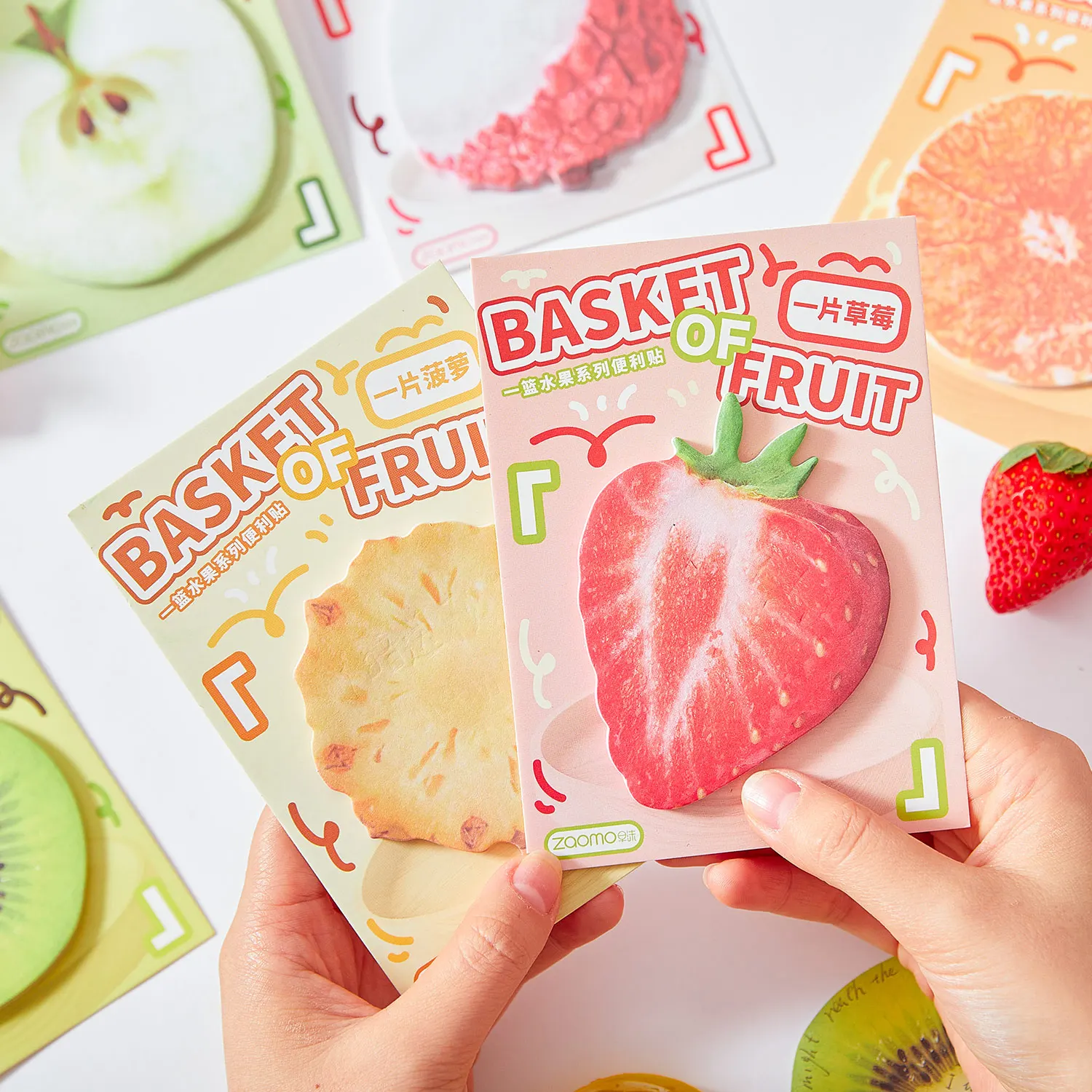 【セール中】30 sheets Cartoon to-do list Memo Pad Ins Fresh Artistic Fruit Handbook Decoration Message-Leaving Note Stationery Supplies