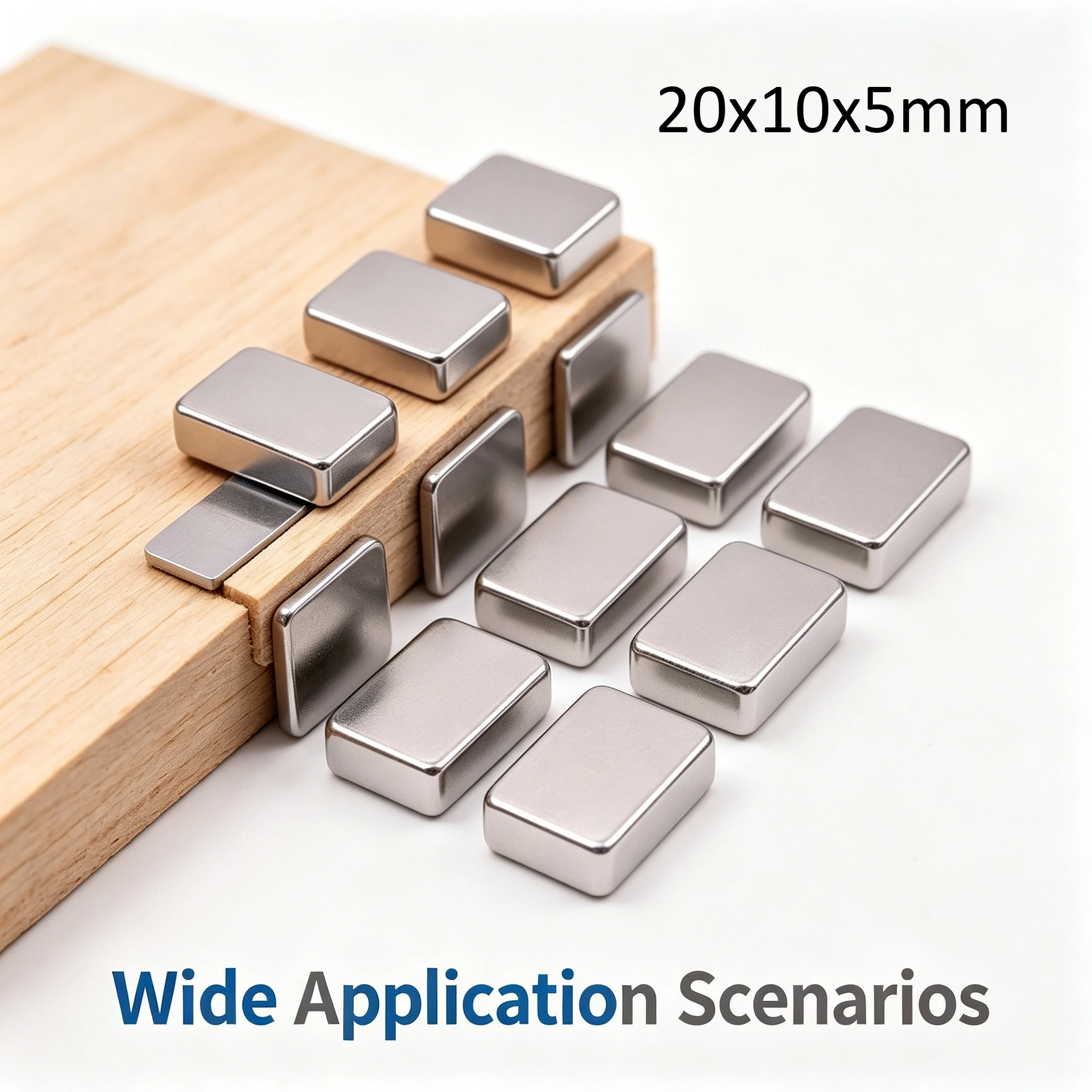 20x10x5mm Super Strong Rectangular Neodymium Magnet Block NdFeB Permanent Rare Earth Magnet for DIY Handmade Arts Crafts