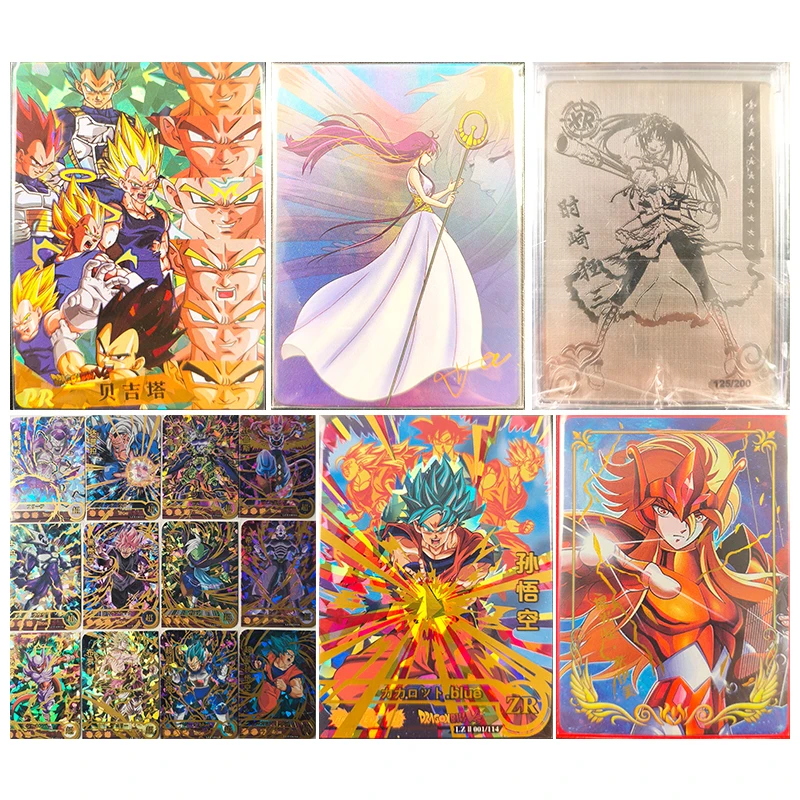 Anime Goddess Story PR ZR Cards Characters Vegeta Iv Frieza Son Goku Cell Broli Dabura Meem Tokisaki Kurumi Collectible Cards