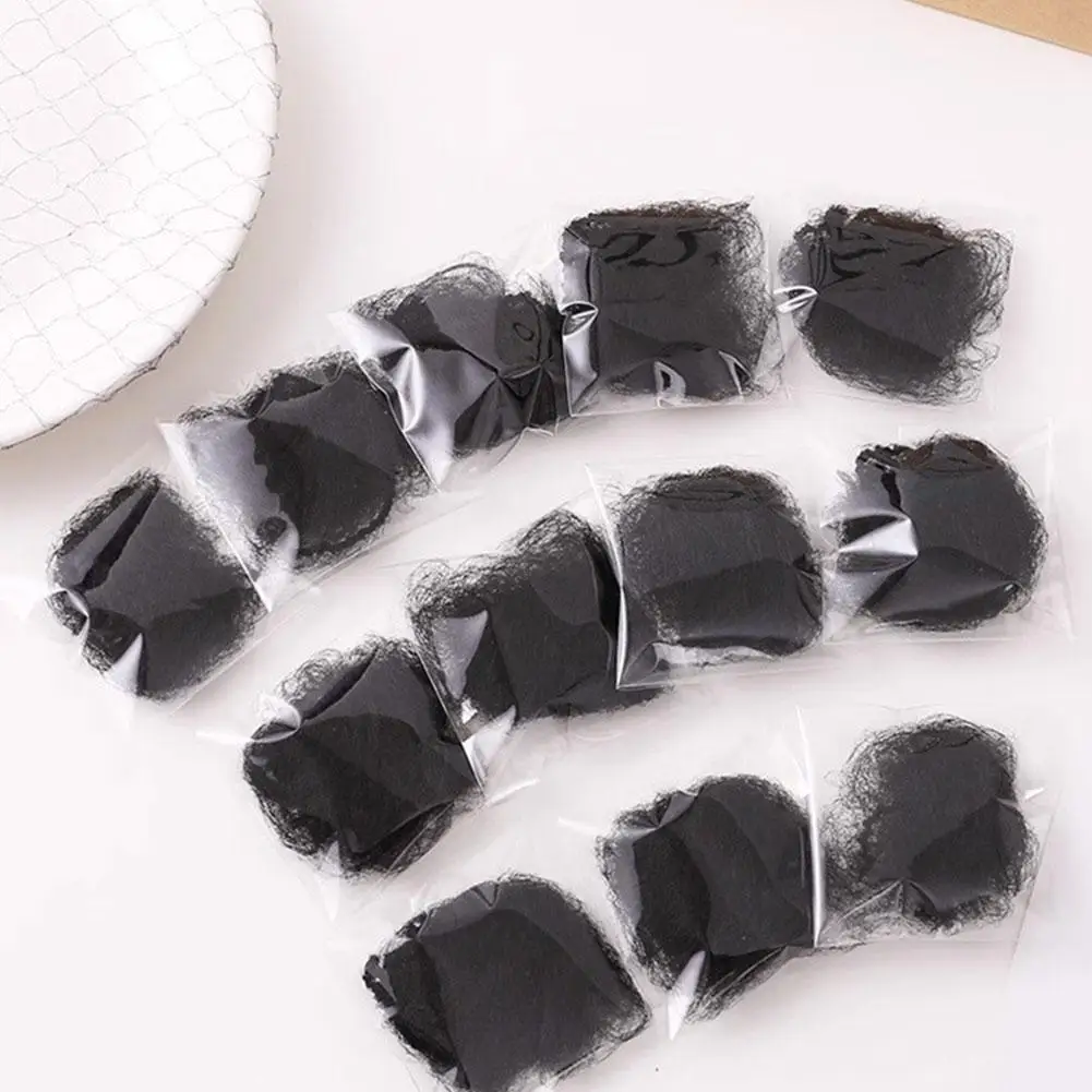 

100 Pcs Hair Net 22 Inches 10cm Mesh Hair Nets Elasticity Invisible Elastic Mesh For Food Service Ballet Bun Sleeping Women Wig