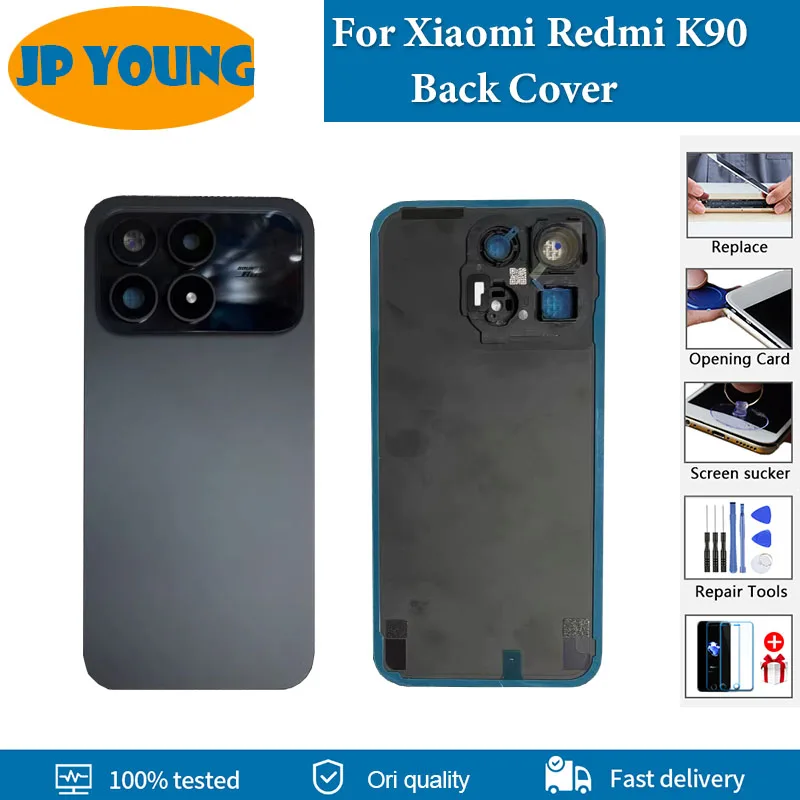 Back Battery Cover For Xiaomi Redmi K90 Back Cover Rear Door Housing Case For Redmi K90 2510DRK44C Back Cover Replacement Parts