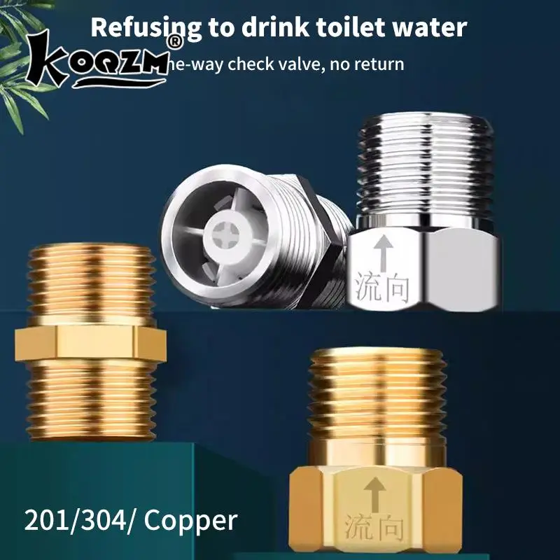Male Female Check Valve One Way Non-return Valve Water Heater Toilet Water Pipes