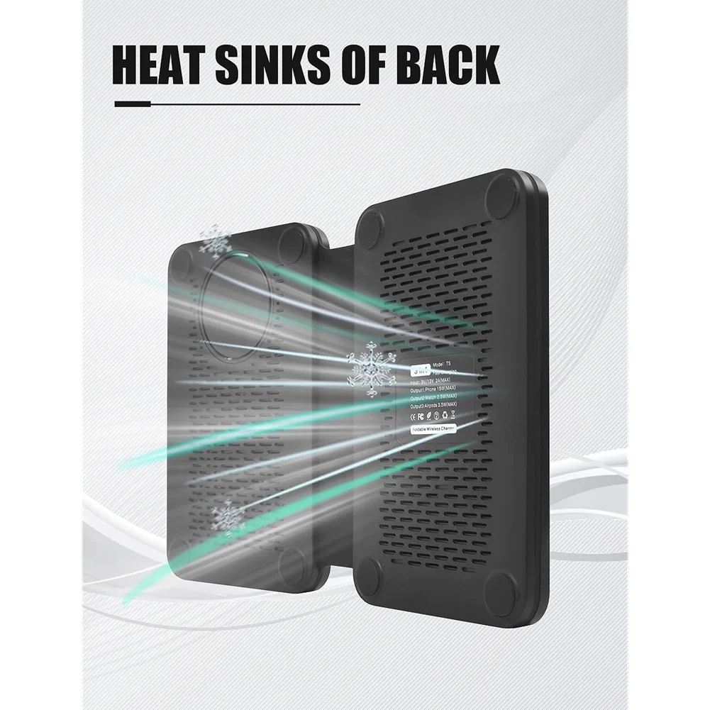 

Беспроводная зарядная станция 3-в-1 с доставкой в течение 24 часов, складная, для Magsafe, поддерживает беспроводную зарядку устройств.