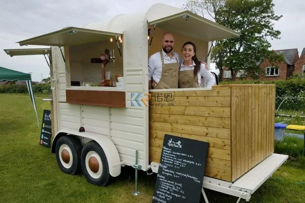 المقطورات الآن نقل الحانات المتنقلة شاحنة مثلجات حصانية خمر الحصان صندوق عربات الطعام كشك عربة