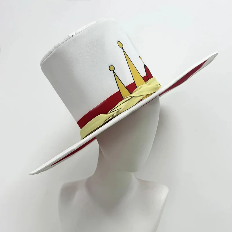 Hazbin Lucifer Anime Hotel Morningstar Cosplay peluca papá traje blanco diablo infierno fiesta de Halloween hombres adultos disfraz om [8