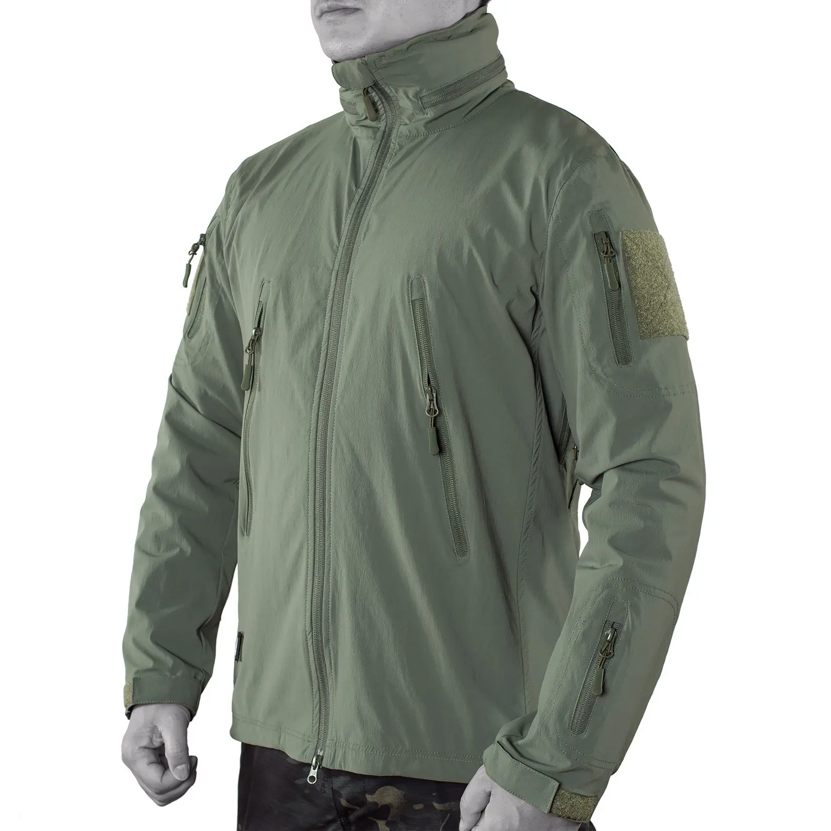 

Outdoor Thin Tactical Nylon jacket Tr RG Light Cavalry Waterproof Hooded Soft Shell Assault Jacket