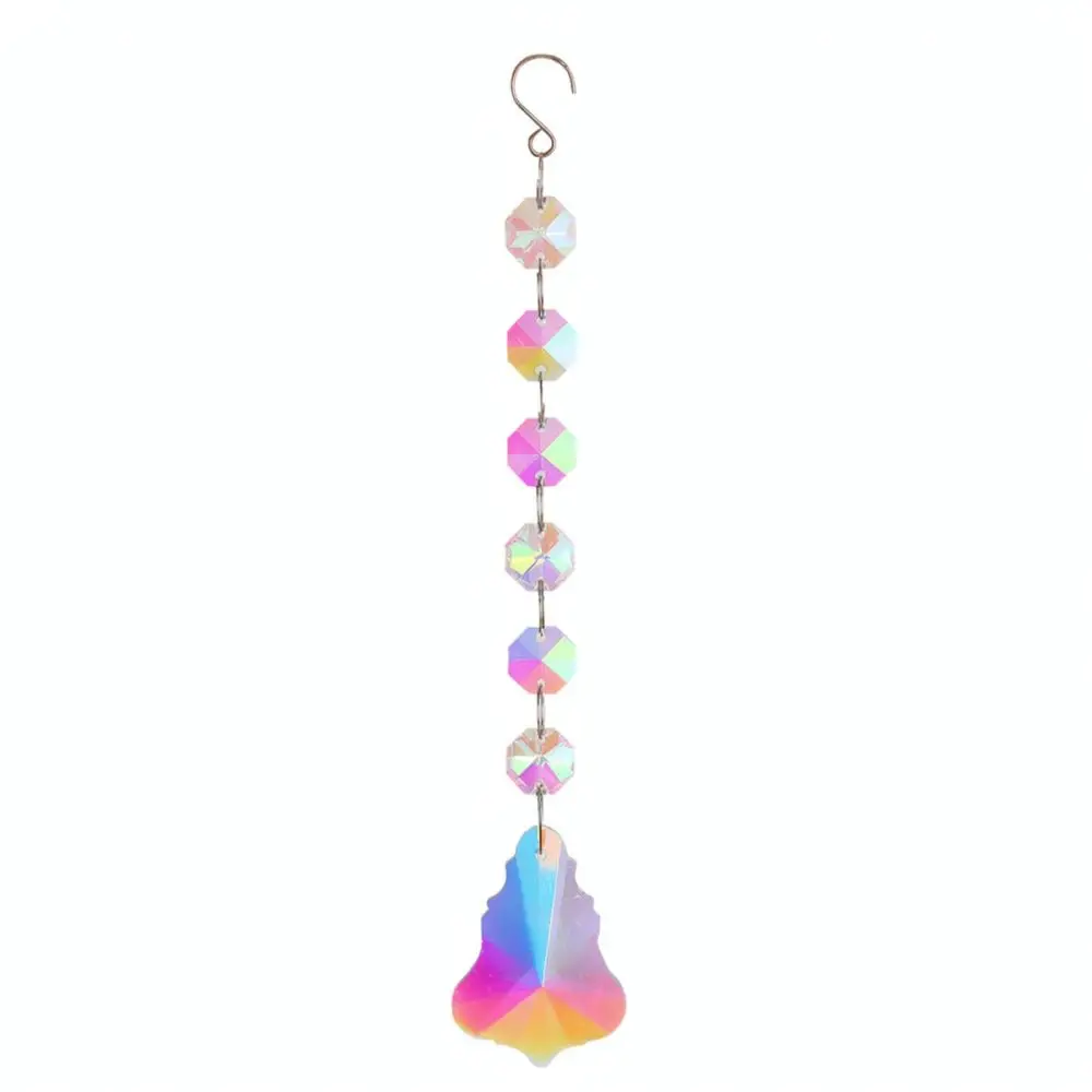 Crystal Hanging Sun Catcher Prism Ornament For Home Garden Decor Light Refraction Rainbow Maker Elegant Gift Craft Supply