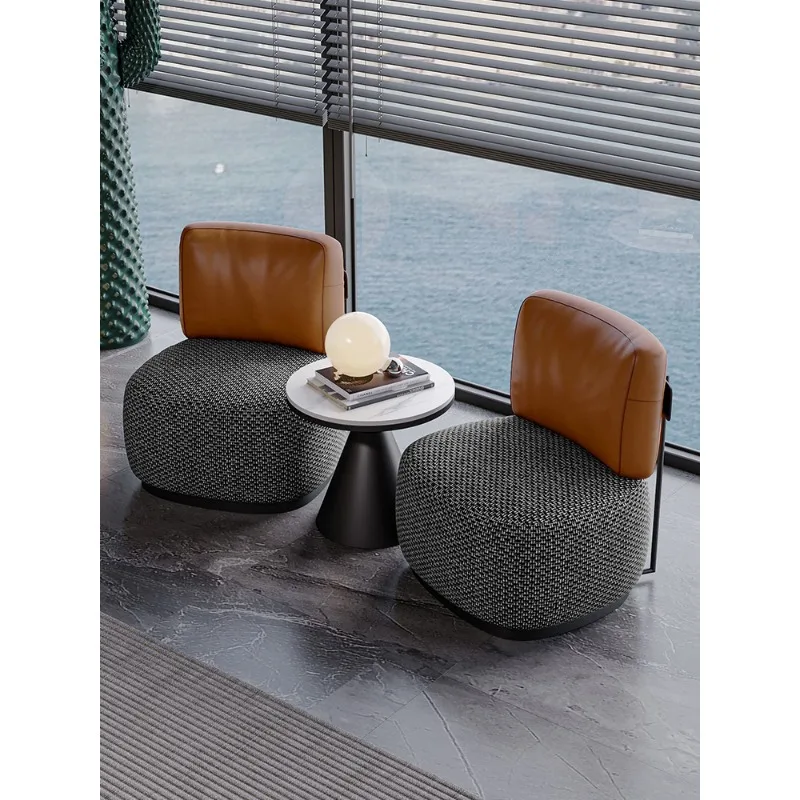 

Italian Minimalist Single Sofa Chair, Designer Leisure Chair for Office Reception Makeup Chair Nordic Couch Muebles Furniture
