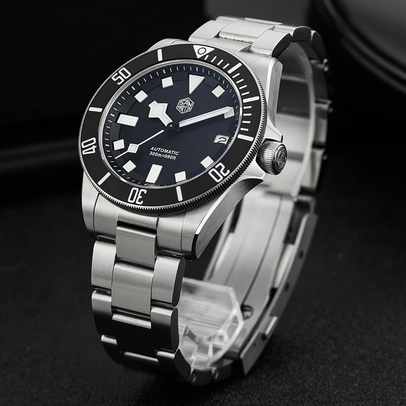 San Martin Diving Watch Luxury NH35 Automatic Movement Watches 316L Sapphire Glass Ceramic Bezel Waterproof Wristwatch SN0121G