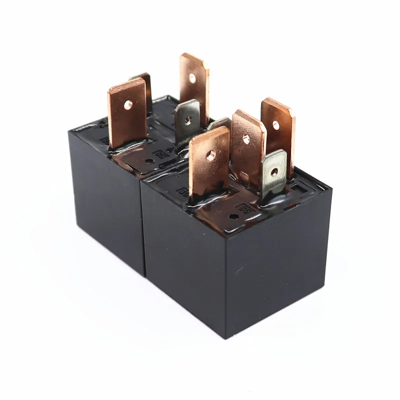 4 5Pin JD1912 Automotive Car Relay DC12 24V 80A Black Waterproof Heavy Duty Relay