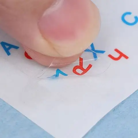 

1 шт., наклейка на клавиатуру на языке Украины, черный/прозрачный фон, белый, синий, красный, черный, наклейка с буквами для универсального ПК, ноутбука