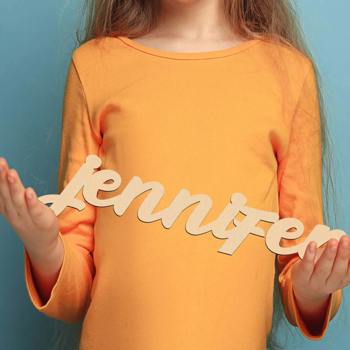 1 قطعة جينفي الملونة مثال للتخصيص اسم لوحة خشبية قطع الليزر علامة النمط التقليدي منضدية اللوحة الزخرفية