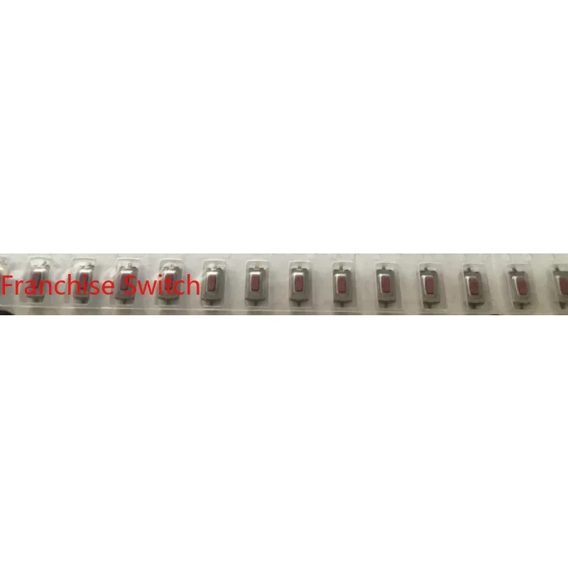 

10PCS SKQDAB043A Import Tact Switch Red Button Car Audio 3*6*2.5 External Sticker 2 Feet