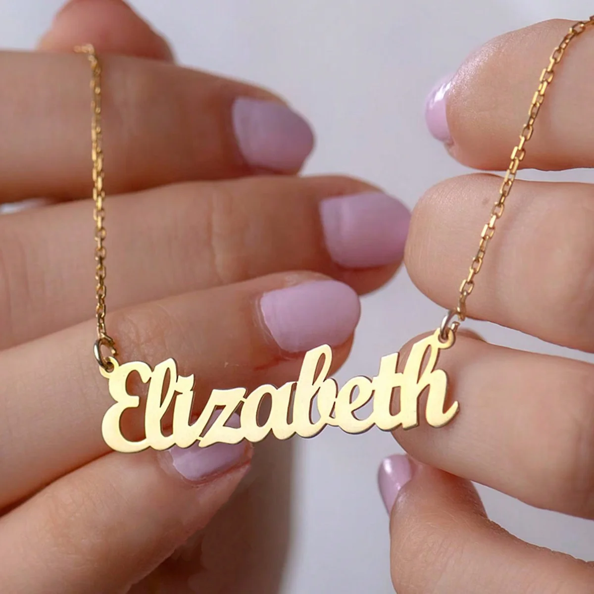 

Custom Name Necklace Stainless Steel Personalized Letter Nameplate Pendant Necklace For Women Jewelry Daily Wearing Gift