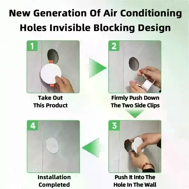 Durable Pipe Cover Flue Sealing Hole Plugging Air Conditioning Vent Sealing Air Conditioning Hole Decorative Cover