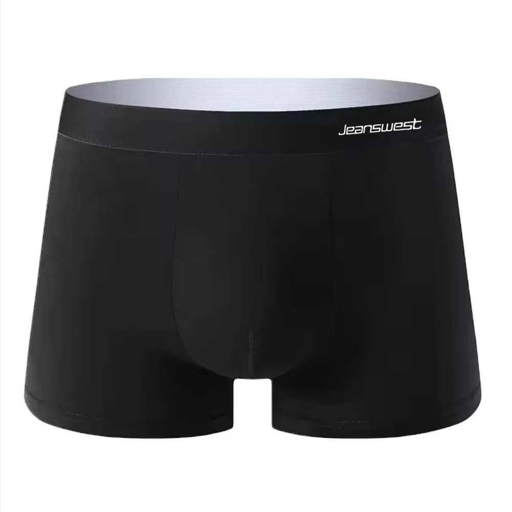 2/4 Stück Herren-Unterhosen, Weiche Textur, Einfarbige Männer-Unterwäsche, Atmungsaktive Boxershorts für Männer – Detail 7