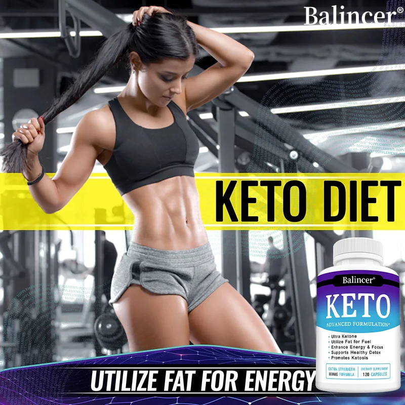 Keto Capsules, Support Metabolism, Body Management, Burn Belly Fat, Energy Boost, Digestive & Immune Health for Men and Women